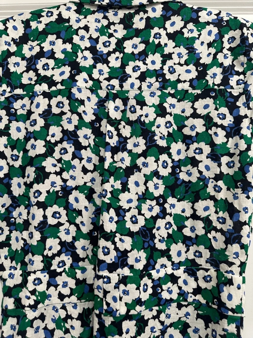 Olivaceous Green Floral Short Sleeve Romper - Picture 9 of 9